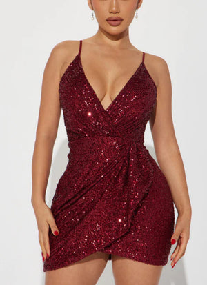 Dance The Night Away Sequin Mini Dress