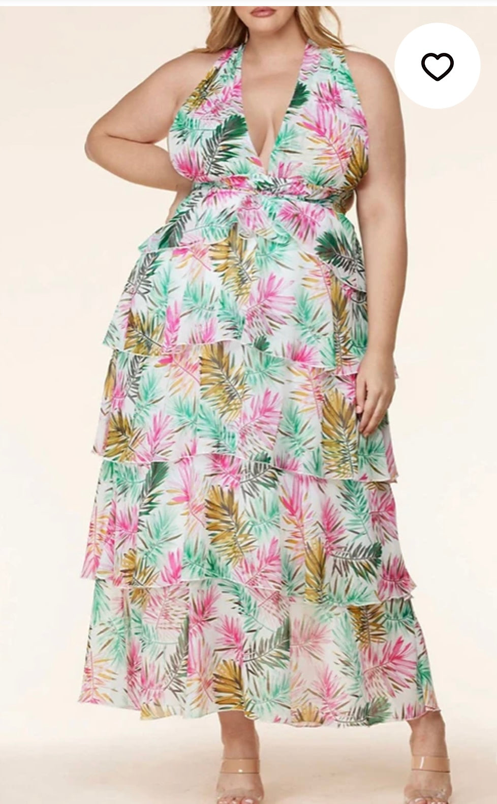 Tropical Bliss Layered Maxi - Plus