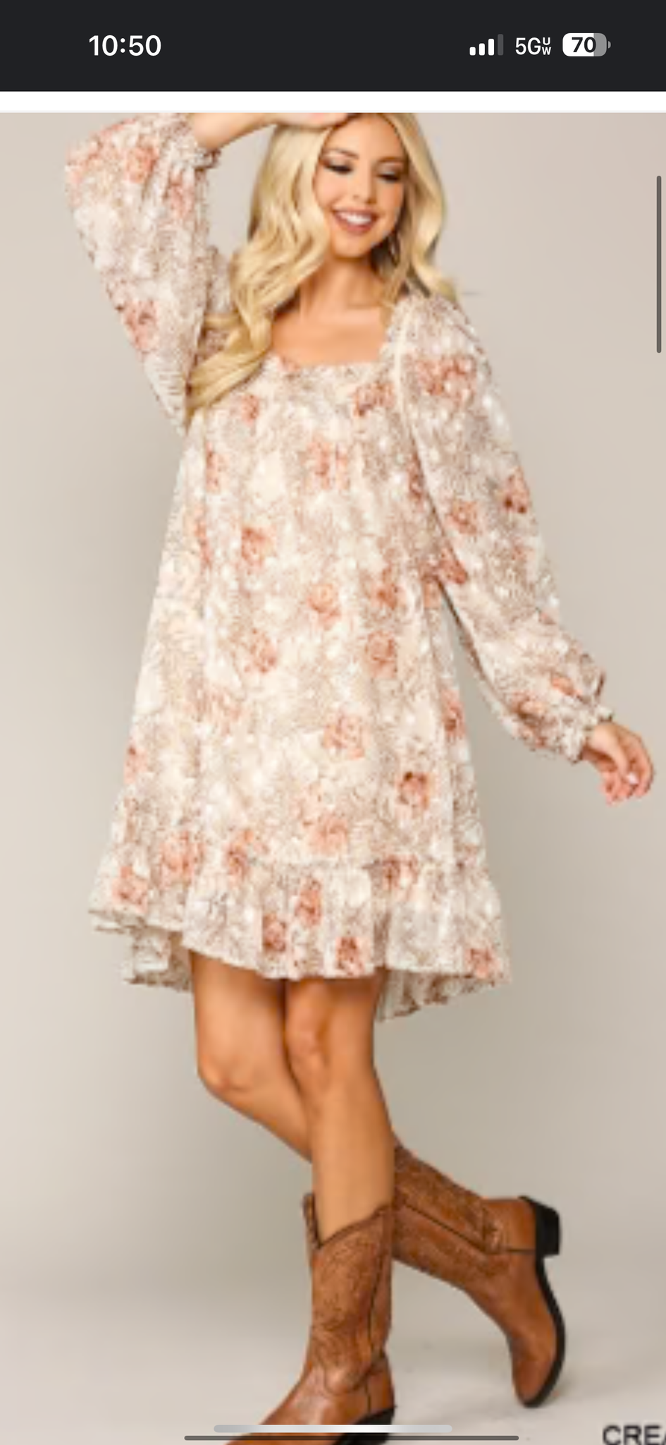 Never Enough Flowers Chiffon Dress