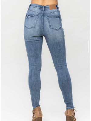 Hilda Judy Blue Tummy Control Jeans -Plus