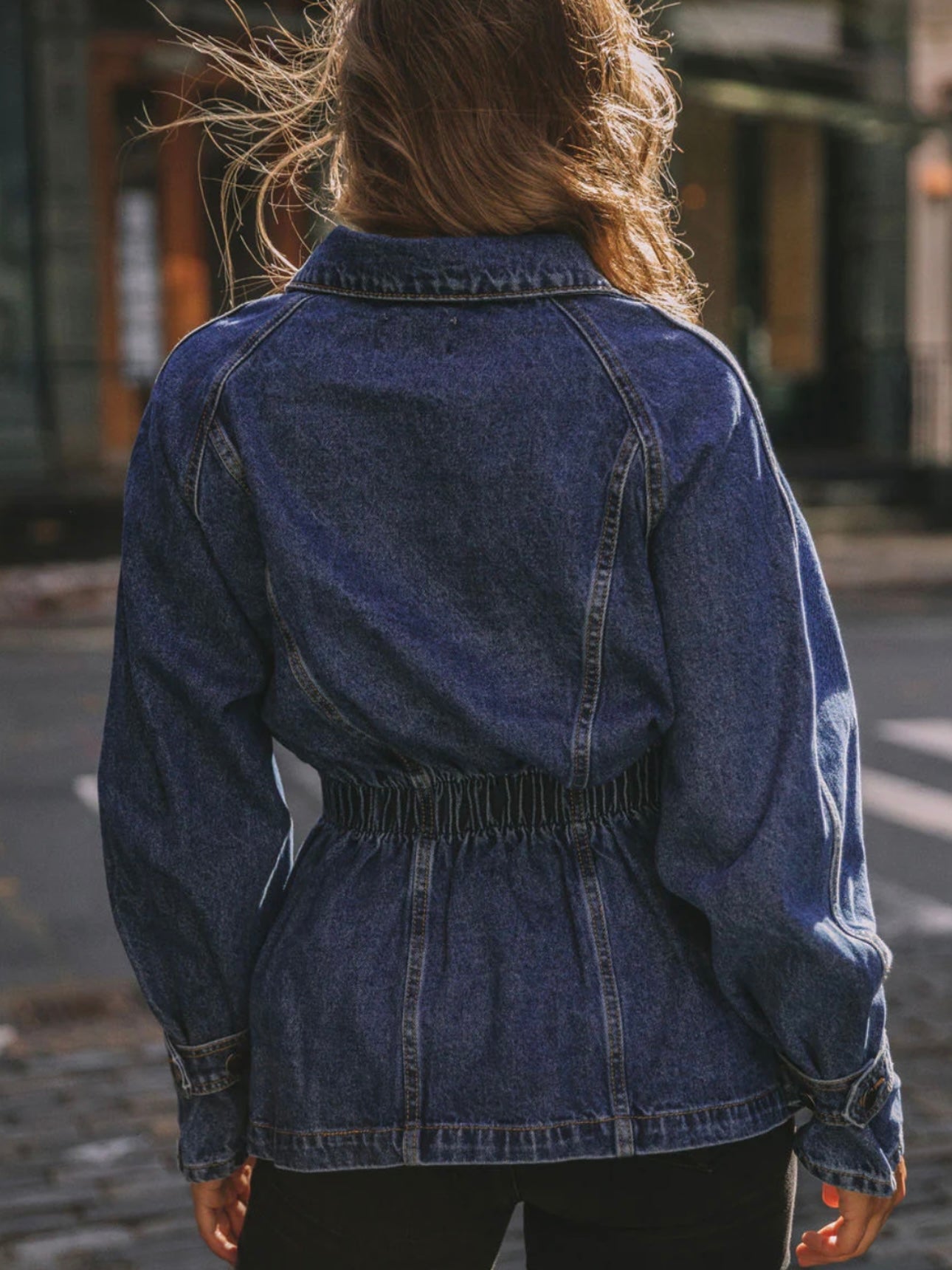 Dawson Elastic Waist Denim Jacket