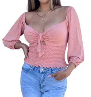 *Call Me Cutie Ribbed Keyhole Top- Premium