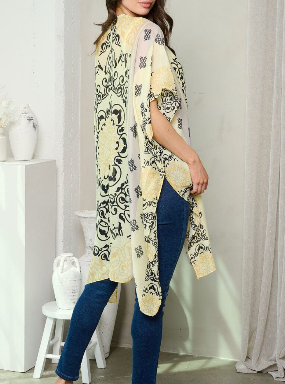 All You Need Multi Print Kimono