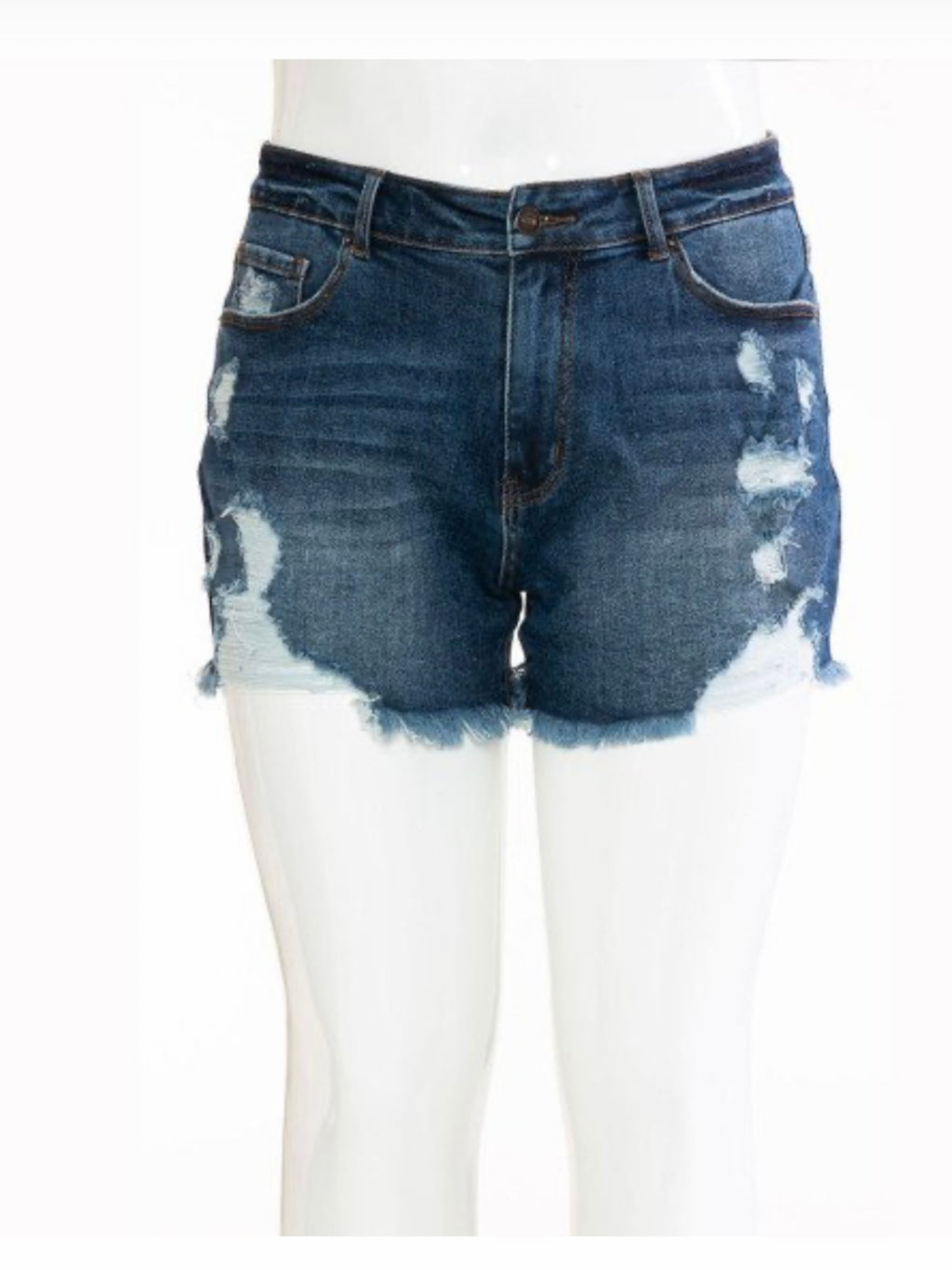 Boy Bye Denim Boyfriend Shorts-Plus