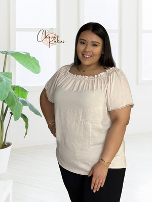 Leave It Behind Off Shoulder Top -PLUS