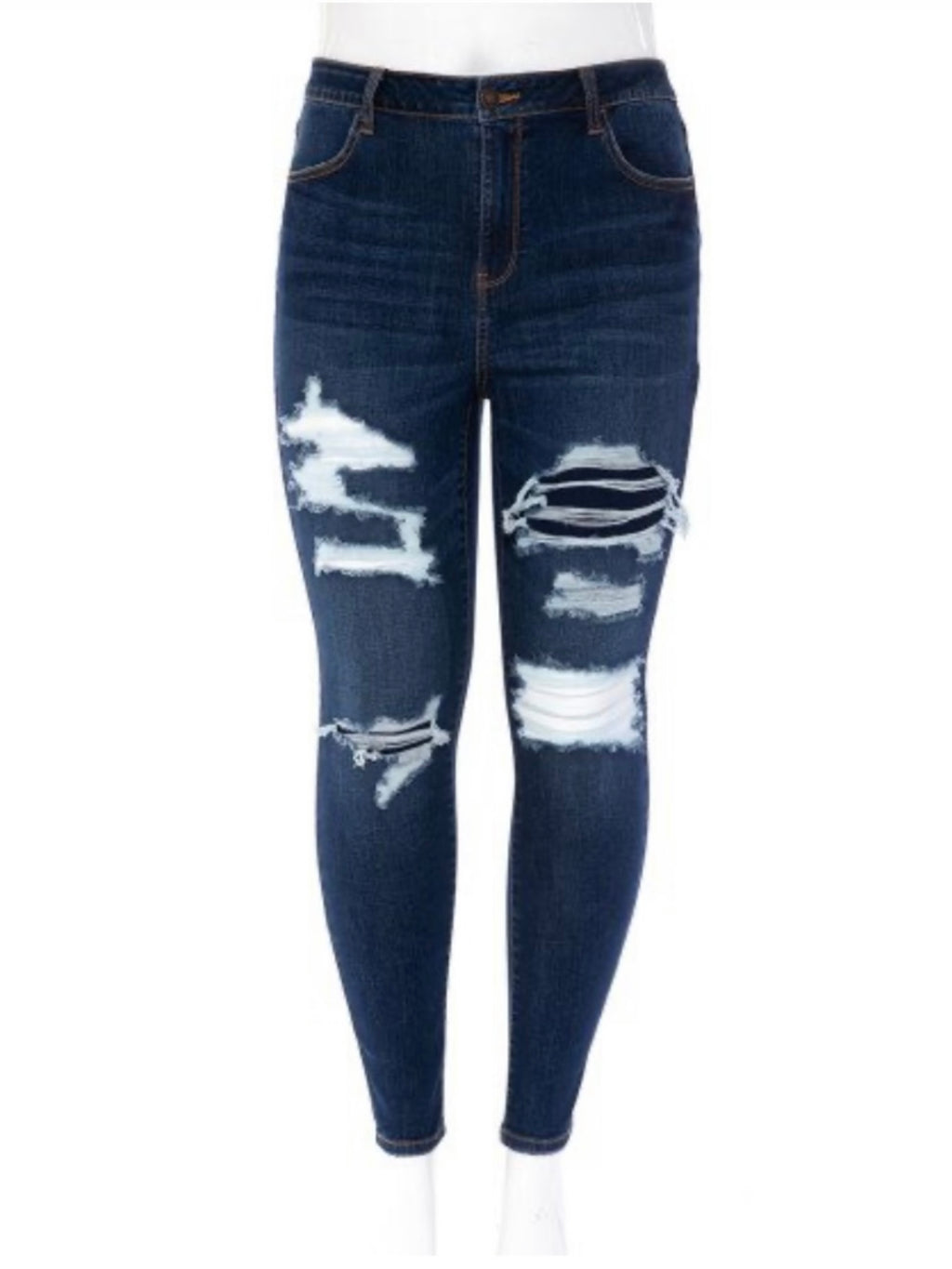 American Girl Distressed Skinny Jeans -Plus