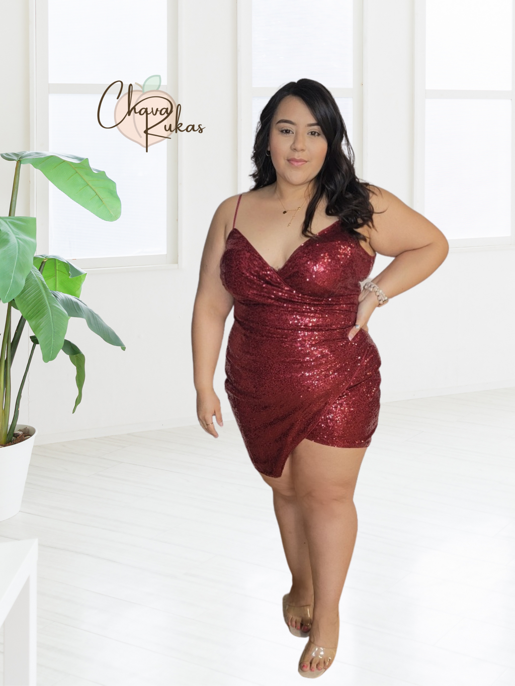 Candela Sequin Mini Dress - Plus