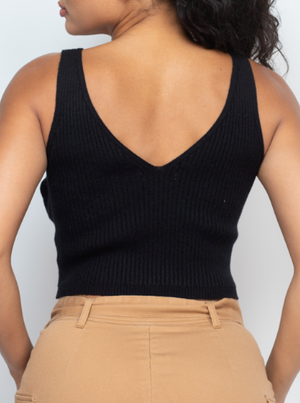 Irene Crop Tank and Sweater Top