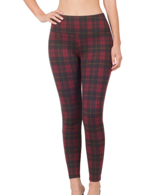 Naughty or Nice Plaid Skinny Pants