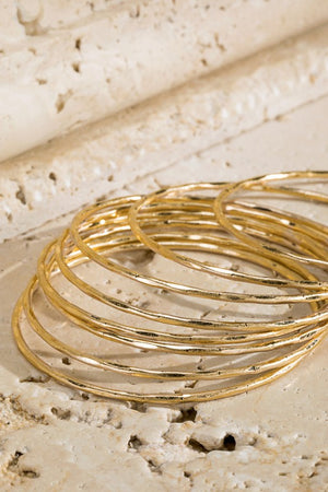 Hear Me Coming 8 Piece Bangle Bracelet Set