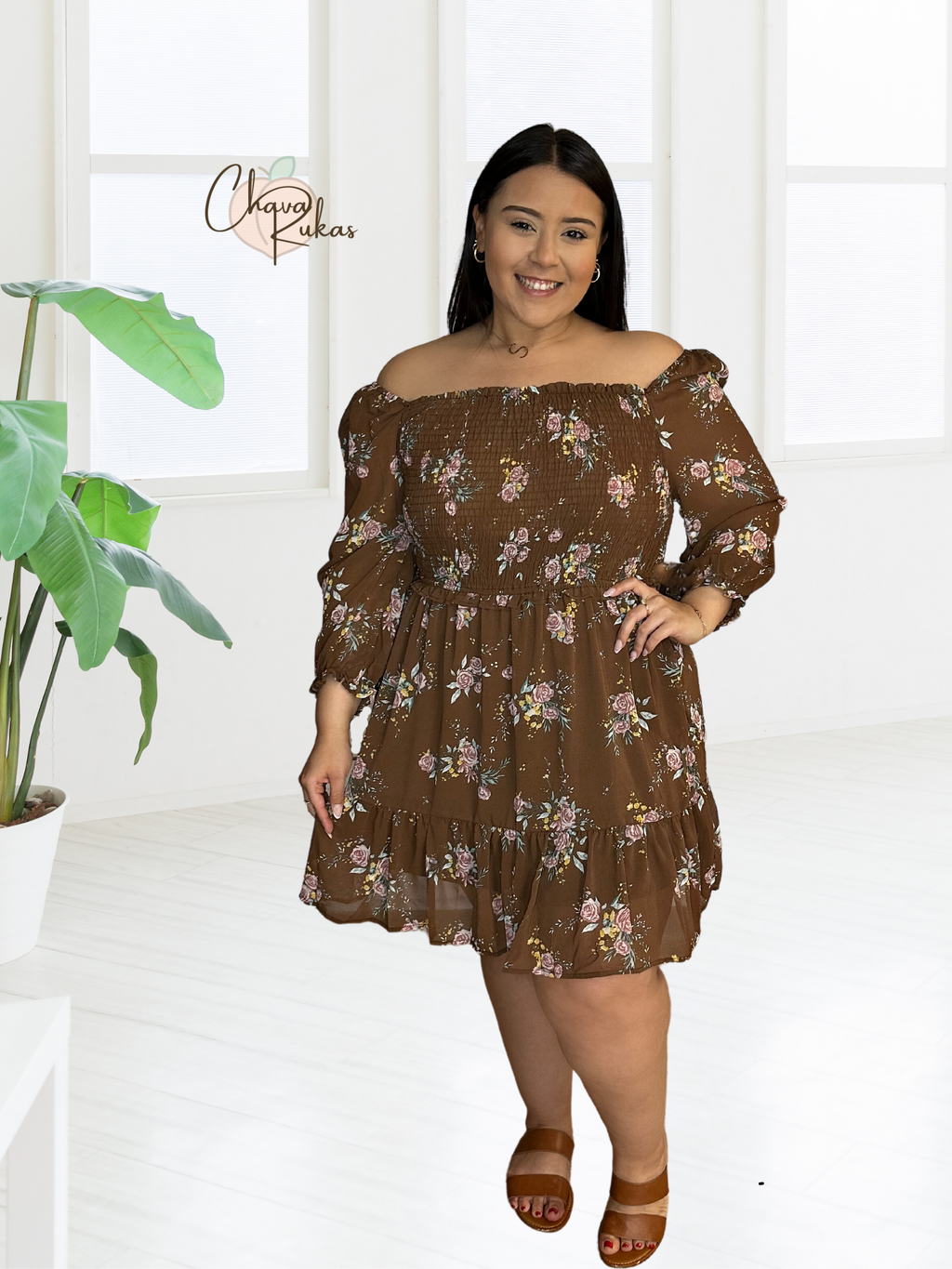 Grace And Gratitude Floral Dress -Plus