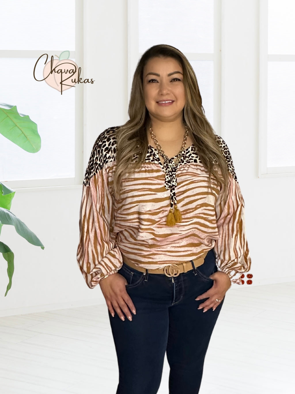 Stay Wild Animal Print Top