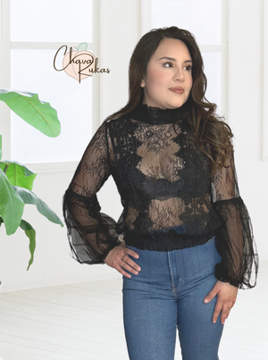 Dark Love Lace Top