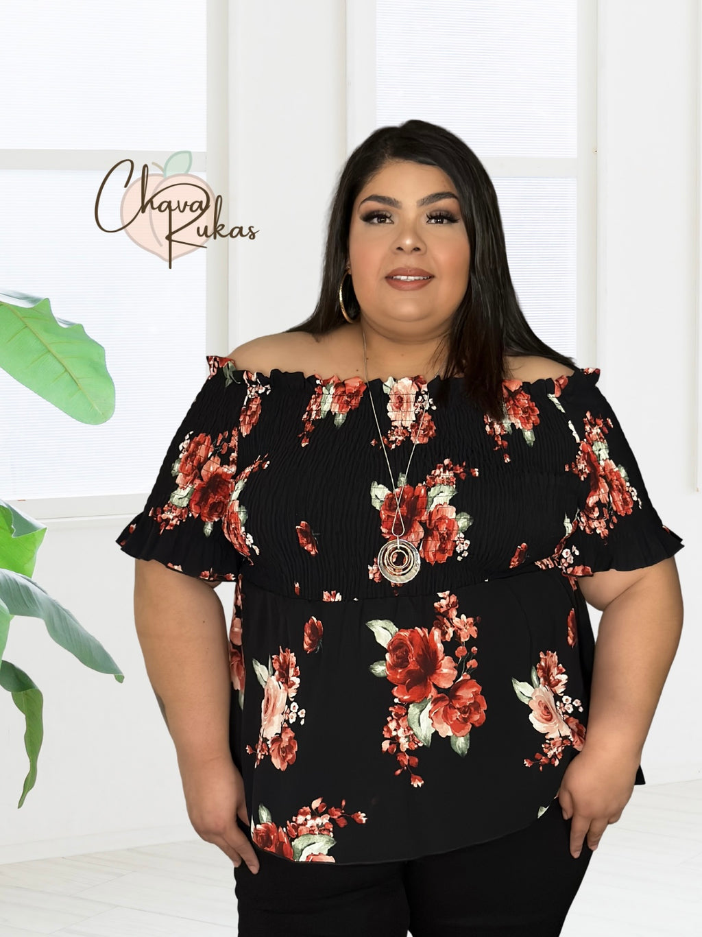 Dream Come True Floral Peplum Top-PLUS