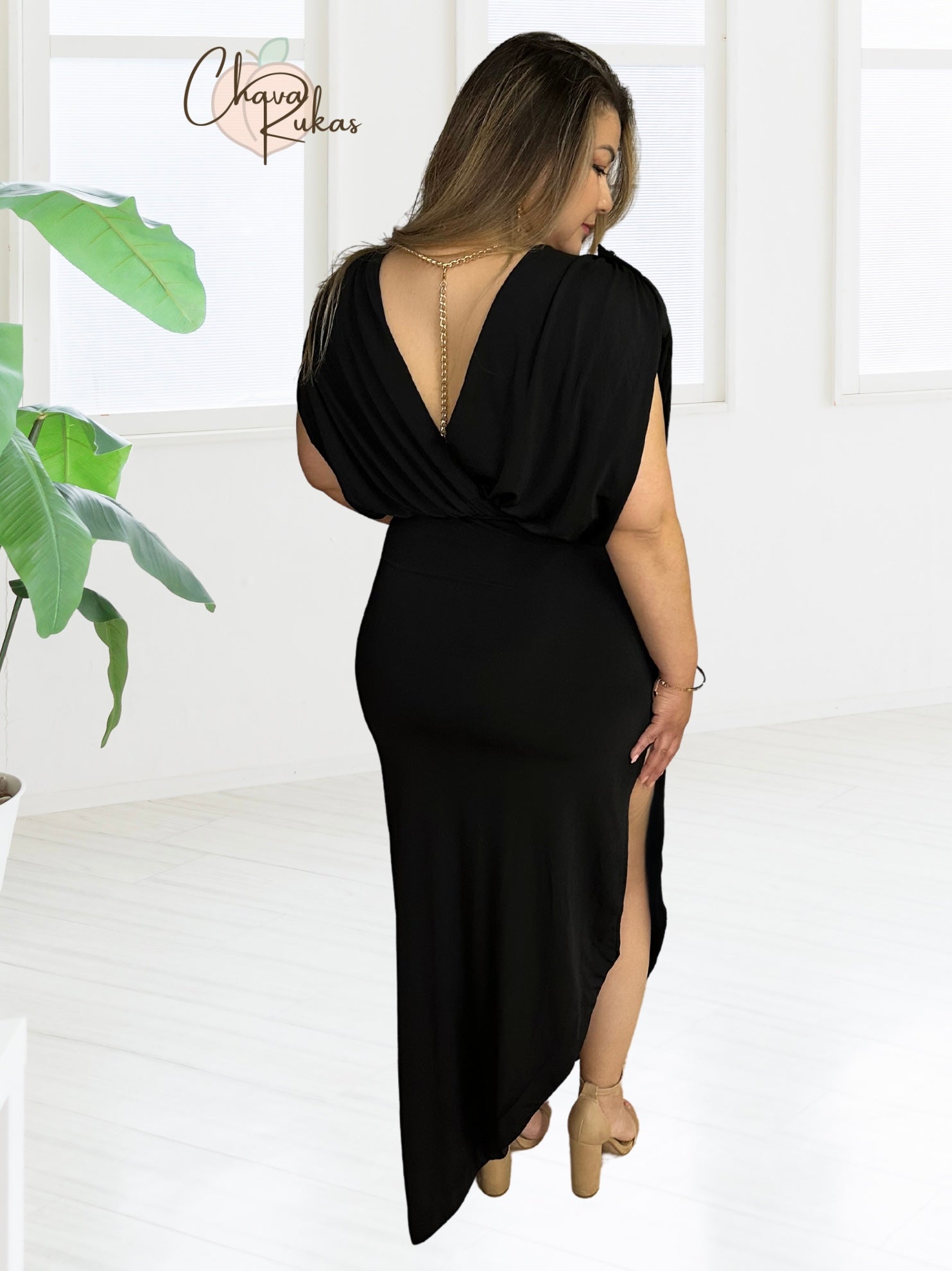 Dream Date Open Back Midi Dress