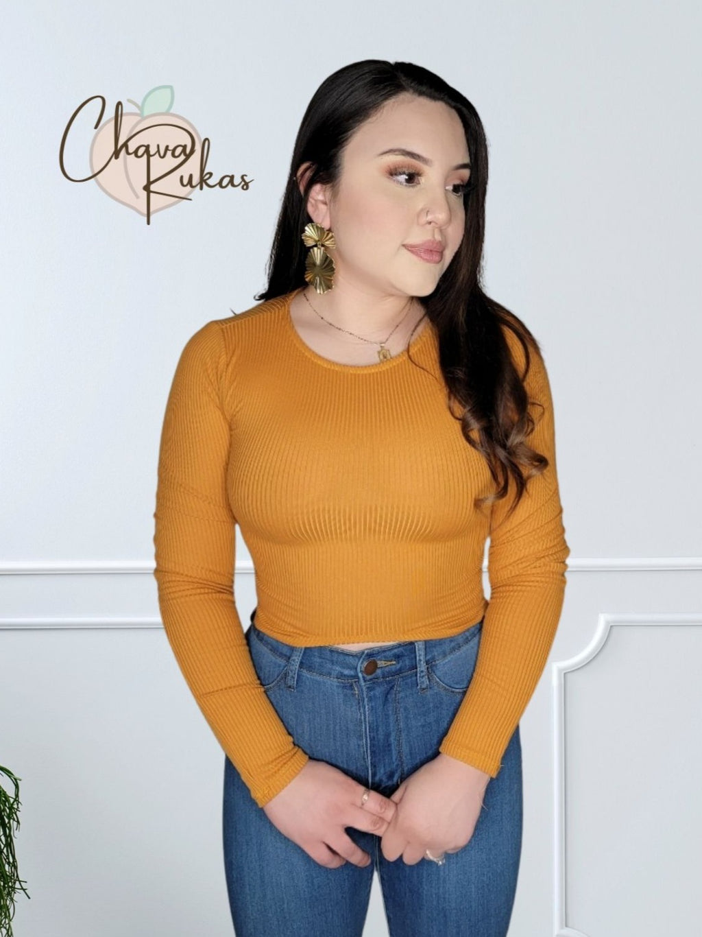 Uptown Ribbed Long Sleeve Top