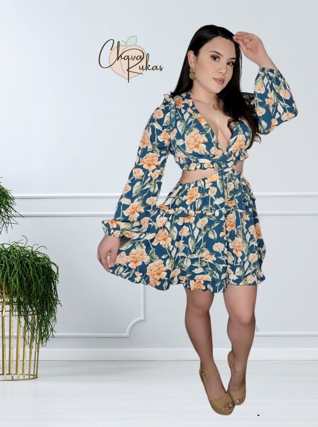 *Isn't She Lovely Flowered Romper  - Premium