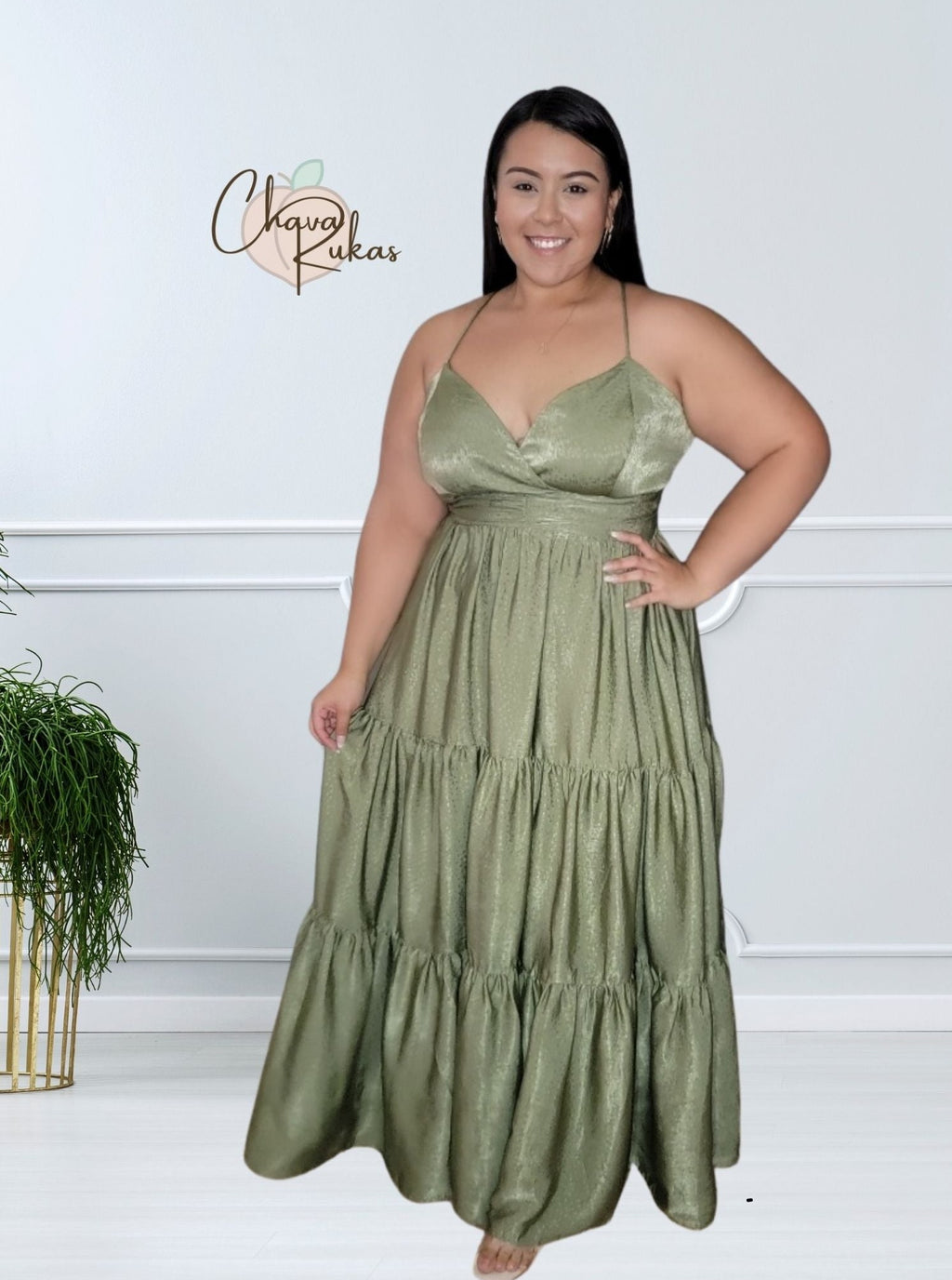 This Love I Found Tiered Maxi Dress-Plus