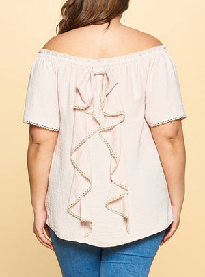 Leave It Behind Off Shoulder Top -PLUS