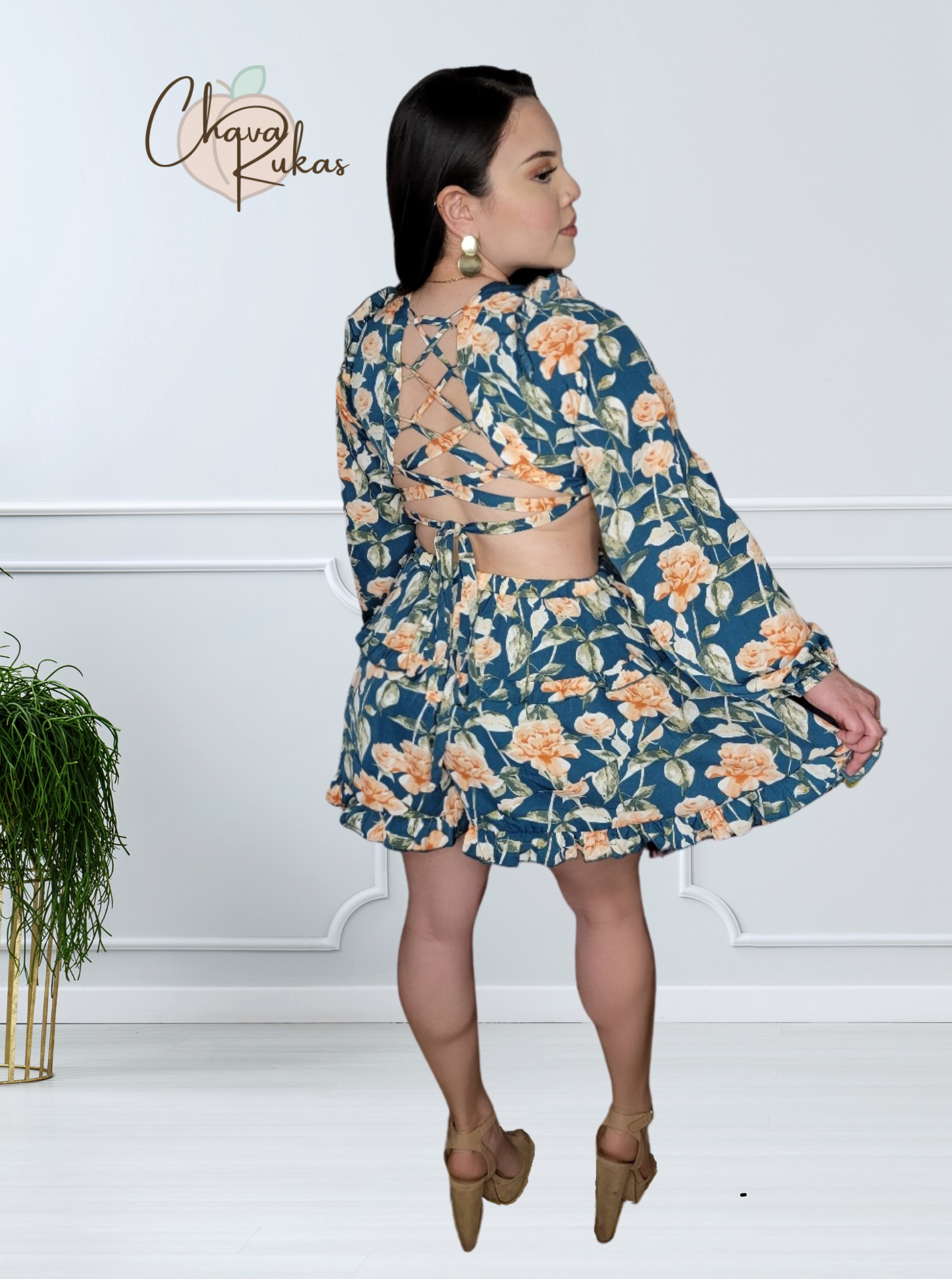 *Isn't She Lovely Flowered Romper  - Premium