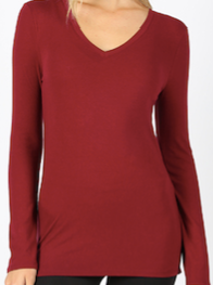 Your Everyday Tee - Long Sleeve (V-Neck)